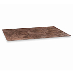 Стол обеденный с коричневой прямоугольной столешницей из керамики на четырех пластиковых ножках Brown Ceramics варинант исполнения - 3 | Loft Concept в Кирове