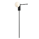 Бра с белым шарообразным плафоном и черным минималистичным каркасом Direct Rays варинант исполнения - 2 | Loft Concept в Кирове