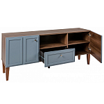 ТВ-тумба серая из массива бука с 2-мя дверками и ящиком Wenge Light варинант исполнения - 4 | Loft Concept в Кирове