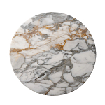 Столик журнальный с круглой мраморной столешницей на трех опорах Marble Stone Drawing варинант исполнения - 2 | Loft Concept в Кирове