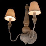 Бра с двумя конусовидными тканевыми абажурами Neighborhood варинант исполнения - 4 | Loft Concept в Кирове