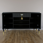 Комод-буфет Elsa Dreams Black с открытыми полками   варинант исполнения - 3 | Loft Concept в Кирове