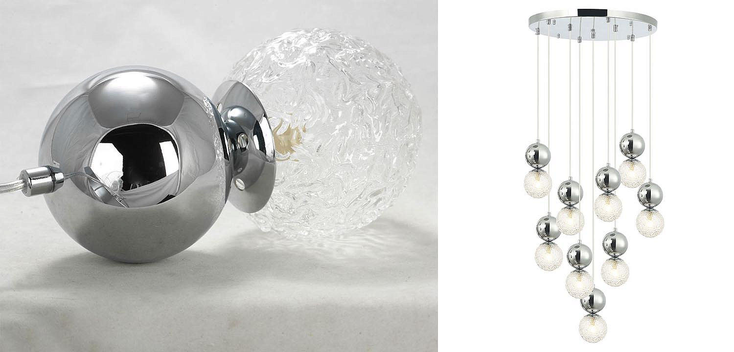 Люстра Lennert Chrome Cascade Chandelier Люстра Lennert Chrome Cascade Chandelier - Loft-Concept в Кирове