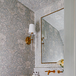 Зеркало прямоугольное в фактурной золотой раме Reflective Fabric варинант исполнения - 4 | Loft Concept в Кирове