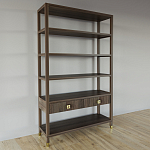 Стеллаж с двумя ящиками Elsa Dreams Walnut варинант исполнения - 1 | Loft Concept в Кирове