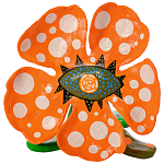 Декоративная статуэтка Yayoi Kusama Flowers that Bloom at Midnight Orange варинант исполнения - 1 | Loft Concept в Кирове