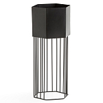 Кашпо Elevated Planters Сlive 59 черное  варинант исполнения - 1 | Loft Concept в Кирове