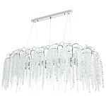 Линейная люстра с хрустальными подвесками Bunch of Crystal Berries Linear Chandelier 16 варинант исполнения - 1 | Loft Concept в Кирове