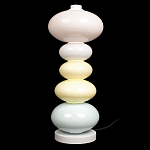 Настольная лампа из стеклянных сфер в пастельных тонах Высота 48 см Pastel Lunaria варинант исполнения - 1 | Loft Concept в Кирове