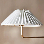 Люстра линейная с 2-мя белыми плиссированными тканевыми абажурами Combination варинант исполнения - 3 | Loft Concept в Кирове