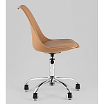 Офисный стул на металлическом основании EGGERY Brown пластик варинант исполнения - 4 | Loft Concept в Кирове