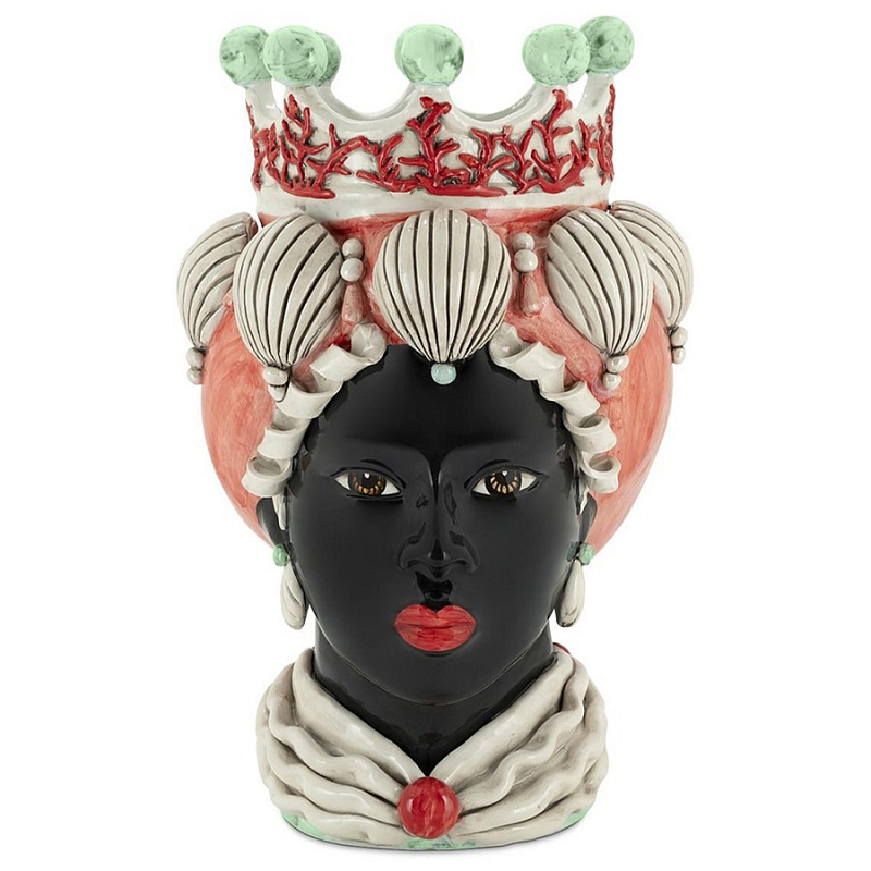 Ваза Vase Moro Lady Coral Green Red Черный Зеленый Коралловый Ваза Vase Moro Lady Coral Green Red Черный Зеленый Коралловый в Кирове | Loft Concept