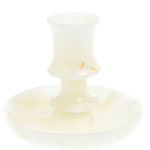 Подсвечник в виде чаши из натурального камня оникс Stone Candlestick варинант исполнения - 1 | Loft Concept в Кирове