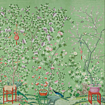 Обои ручная роспись Belvoir Pistachio варинант исполнения - 2 | Loft Concept в Кирове