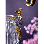 Ваза прозрачная с бронзовыми ручками в виде ангелов Eden Garden варинант исполнения - 4 | Loft Concept в Кирове