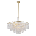 Люстра многоярусная с каскадами кристаллов Crystal Rains варинант исполнения - 3 | Loft Concept в Кирове