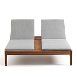 Шезлонг двухместный из эвкалипта Sunset варинант исполнения - 3 | Loft Concept в Кирове