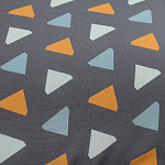 Постельное белье из сатина с принтом треугольники 150х200 см Triangular Dreams варинант исполнения - 2 | Loft Concept в Кирове