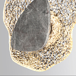 Бра с волнообразным стеклянным плафоном и вставкой из мрамора Liquid Stone варинант исполнения - 5 | Loft Concept в Кирове