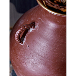 Ваза бордовая с 4-мя фактурными ручками Vase Burgundy Glaze варинант исполнения - 2 | Loft Concept в Кирове