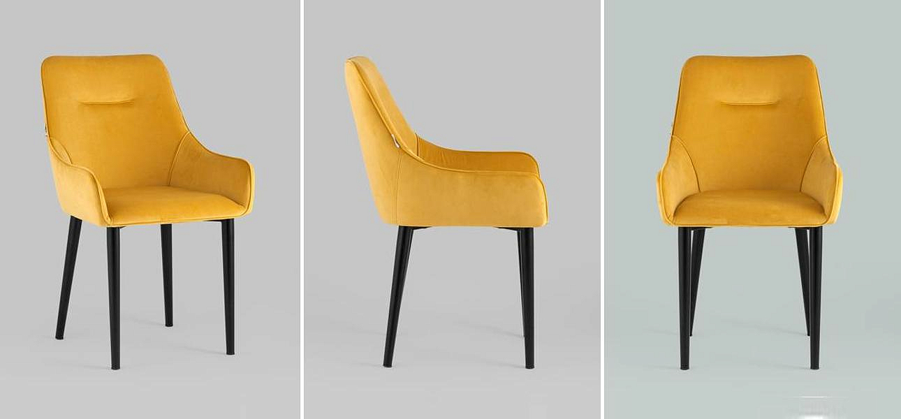 Стул Joan Chair Велюр Мандариновый Цвет Стул Joan Chair Велюр Мандариновый Цвет - Loft-Concept в Кирове