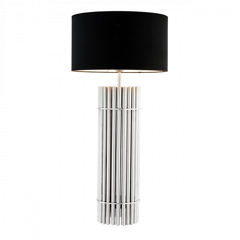 Настольная лампа Eichholtz Table Lamp Reef Никель Черный Настольная лампа Eichholtz Table Lamp Reef Никель Черный в Кирове | Loft Concept