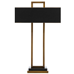 Настольная лампа прямоугольная с черным абажуром Strictness of Forms варинант исполнения - 2 | Loft Concept в Кирове