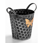 Железное кашпо Gold butterfly design варинант исполнения - 3 | Loft Concept в Кирове