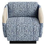 Дизайнерское Кресло William с кожаными подлокотниками  варинант исполнения - 2 | Loft Concept в Кирове