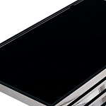 Столик журнальный с черной стеклянной столешницей Embodiment of Contemporary Art  варинант исполнения - 2 | Loft Concept в Кирове