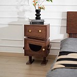 Тумбочка прикроватная с ящиком и дверцей Робот Robot Desk варинант исполнения - 2 | Loft Concept в Кирове