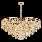 Люстра каскадная с подвесками в форме колец Galaxy of Light варинант исполнения - 7 | Loft Concept в Кирове