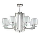 Люстра с 8-ю цилиндрическими плафонами из стекла Laurent варинант исполнения - 7 | Loft Concept в Кирове