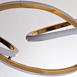 Люстра подвесная золотая в форме изогнутых колец Curved Rings варинант исполнения - 2 | Loft Concept в Кирове
