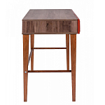 Стол письменный из массива бука с 2-мя ящиками красный Wenge Light варинант исполнения - 2 | Loft Concept в Кирове