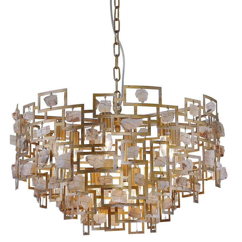 Люстра Maze Stones Chandelier Золотой Люстра Maze Stones Chandelier Золотой в Кирове | Loft Concept