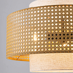 Подвесной светильник с декоративным поясом из плетеного бамбука Biuloggicu варинант исполнения - 4 | Loft Concept в Кирове