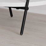 Стол приставной с 2-мя круглыми белыми столешницами ESSEL SIDE TABLE WHITE варинант исполнения - 3 | Loft Concept в Кирове