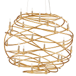 Люстра золотая в форме спирали Fancy Pattern варинант исполнения - 2 | Loft Concept в Кирове