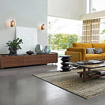 Фигурный приставной столик черного цвета AMORPHOUS варинант исполнения - 8 | Loft Concept в Кирове