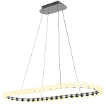 Люстра подвесная светодиодная с круглыми плафонами белого цвета PEARLS Suspension 100  варинант исполнения - 2 | Loft Concept в Кирове