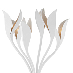 Торшер белый с плафонами в виде лепестков Delicate Flower варинант исполнения - 2 | Loft Concept в Кирове