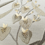 Обои с вышивкой ручной работы Moonlit Garden Original colourway on muslin варинант исполнения - 2 | Loft Concept в Кирове