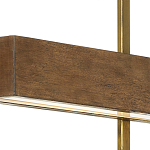 Люстра линейная прямоугольная Wooden Straight Shapes варинант исполнения - 1 | Loft Concept в Кирове