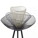 Торшер с трехъярусным плафоном из металлической сетки Metal Mesh Floor Lamp варинант исполнения - 4 | Loft Concept в Кирове