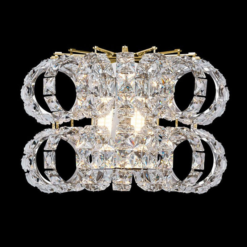 Бра с россыпью хрусталя Perfection of Diamonds Золотой Прозрачный Хром Бра с россыпью хрусталя Perfection of Diamonds Золотой Прозрачный Хром в Кирове | Loft Concept