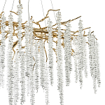 Люстра с декором в виде ветвей с хрустальными подвесками Fairytree Gold Crystal Chandelier варинант исполнения - 2 | Loft Concept в Кирове