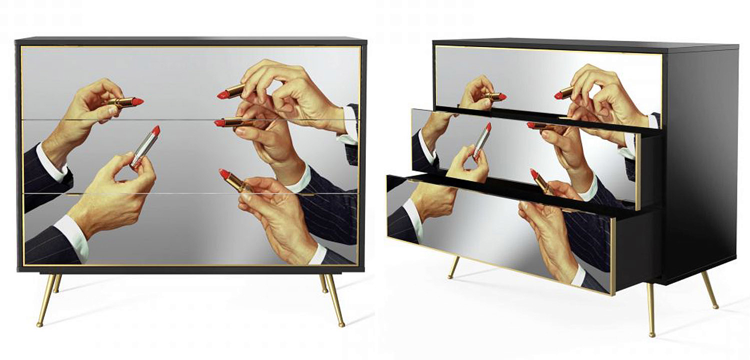 Комод Seletti Chest of Three Drawers Lipstick Комод Seletti Chest of Three Drawers Lipstick - Loft-Concept в Кирове