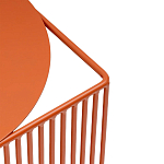 Оранжевый приставной стол из металла Lattice варинант исполнения - 5 | Loft Concept в Кирове