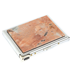 Портсигар с газовой зажигалкой из натурального камня Пегматит Stone Cigarettes Cases варинант исполнения - 1 | Loft Concept в Кирове